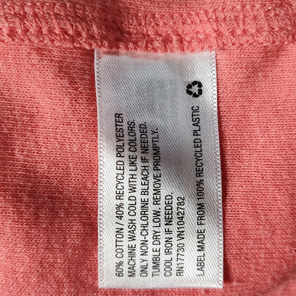 Limited Edition Coral Pink Mens Soft Terry Cloth Beach Shirt Like New - Picture 7 of 9